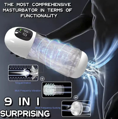 👅BLACK FRIDAY warm-up: 70% OFF👅❤️Smart Vibrating & Voice Interactive Male Masturbator - Realistic Feel, Adult Toy for Men