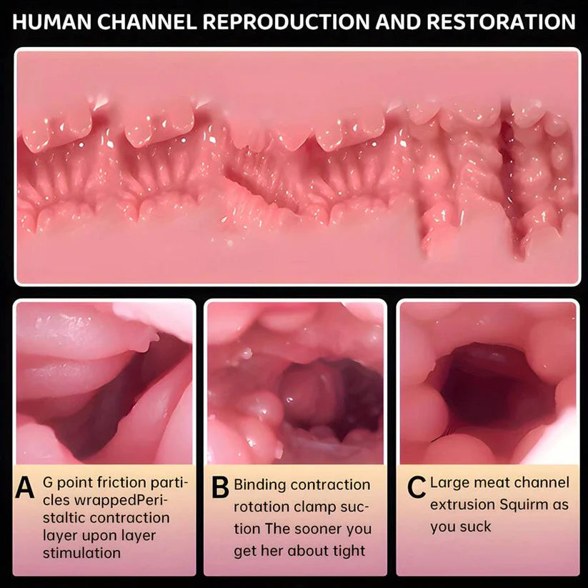 👅BLACK FRIDAY warm-up: 70% OFF👅❤️Smart Vibrating & Voice Interactive Male Masturbator - Realistic Feel, Adult Toy for Men