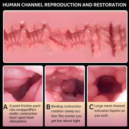 👅BLACK FRIDAY warm-up: 70% OFF👅❤️Smart Vibrating & Voice Interactive Male Masturbator - Realistic Feel, Adult Toy for Men