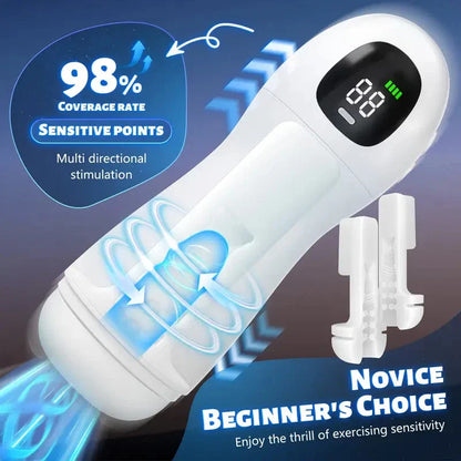 👅BLACK FRIDAY warm-up: 70% OFF👅❤️Smart Vibrating & Voice Interactive Male Masturbator - Realistic Feel, Adult Toy for Men