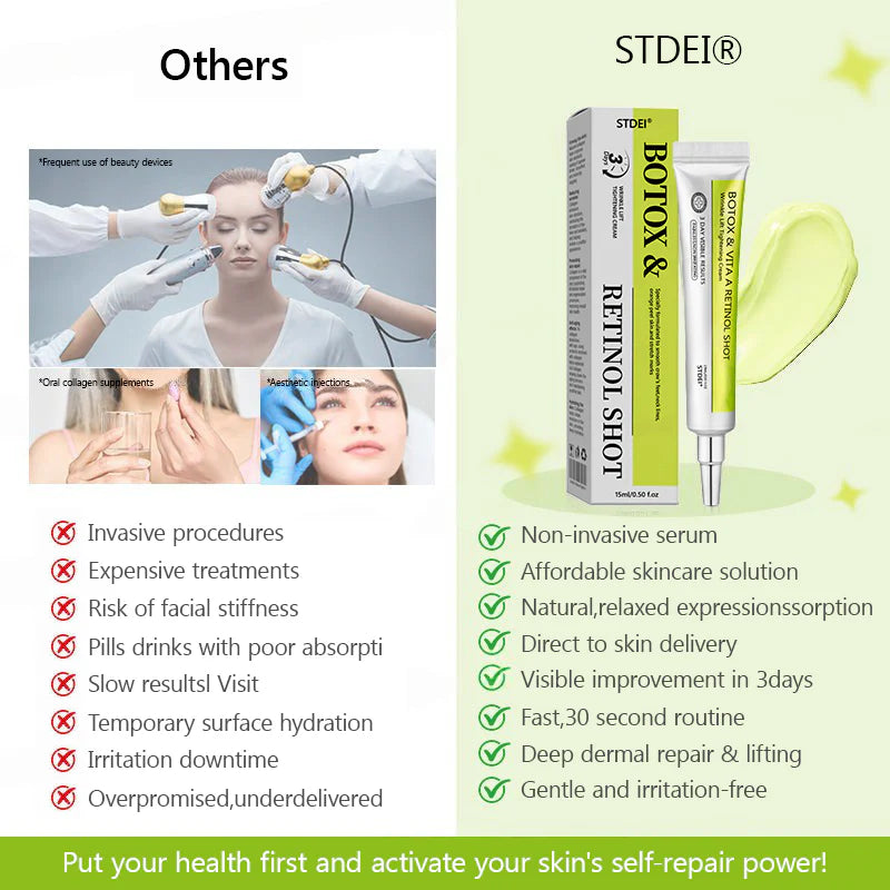 uk 𝑶𝒇𝒇𝒊𝒄𝒊𝒂𝒍 𝑺𝒕𝒐𝒓𝒆👩‍⚕️🎁| Regain youthful skin nown 💫STDEI® BOTOX & VITA A RETINOL SHOT Wrinkle Lift Tightening Cream