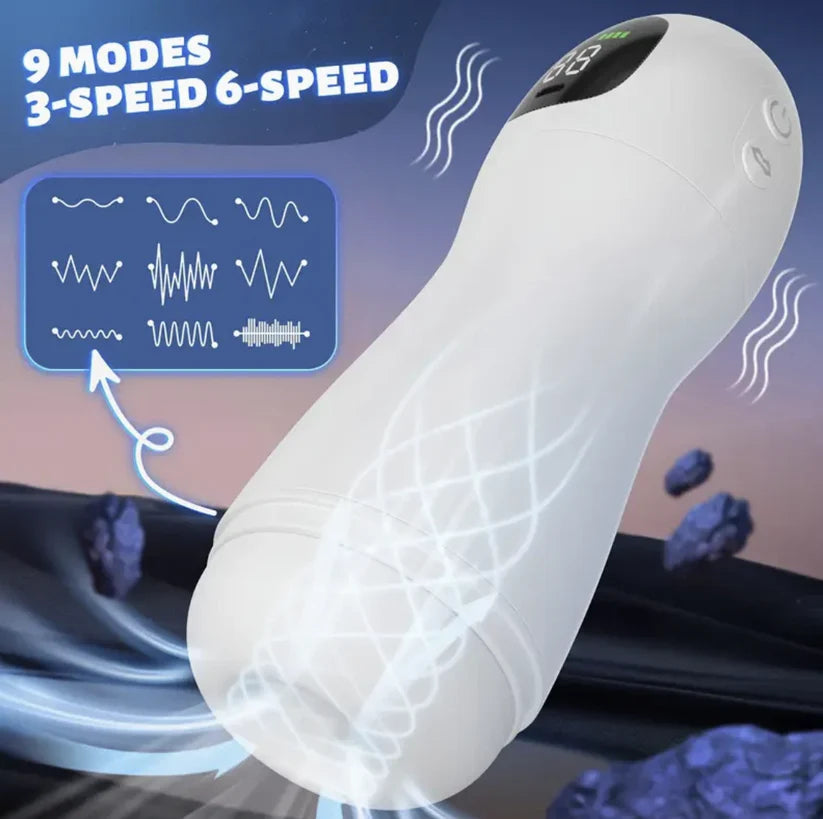 👅BLACK FRIDAY warm-up: 70% OFF👅❤️Smart Vibrating & Voice Interactive Male Masturbator - Realistic Feel, Adult Toy for Men