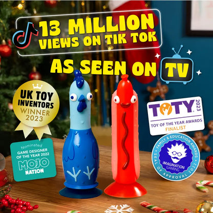 🔥Black Friday warm-up: 60% OFF🔥Chicken vs Hotdog Party Game – Flip, Stick & Laugh!