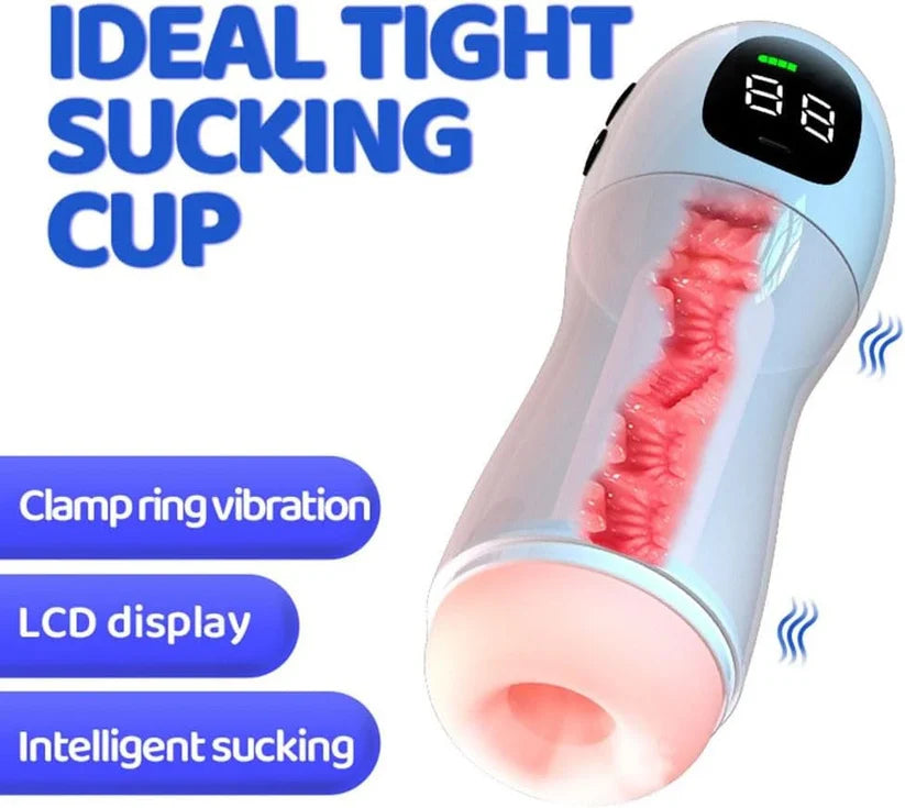 👅BLACK FRIDAY warm-up: 70% OFF👅❤️Smart Vibrating & Voice Interactive Male Masturbator - Realistic Feel, Adult Toy for Men