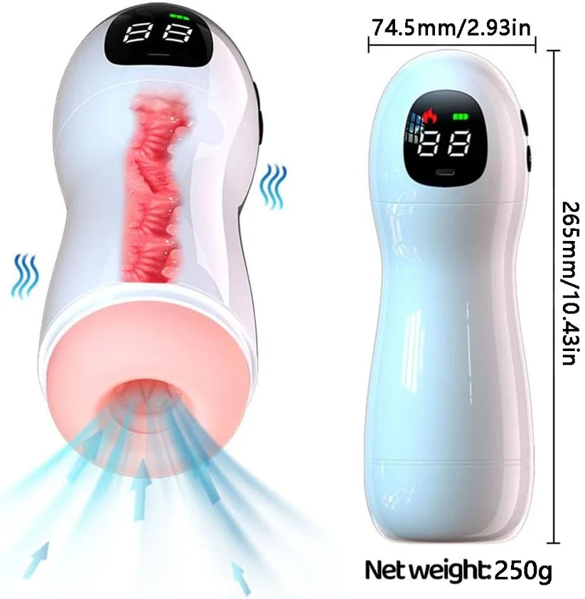 👅BLACK FRIDAY warm-up: 70% OFF👅❤️Smart Vibrating & Voice Interactive Male Masturbator - Realistic Feel, Adult Toy for Men