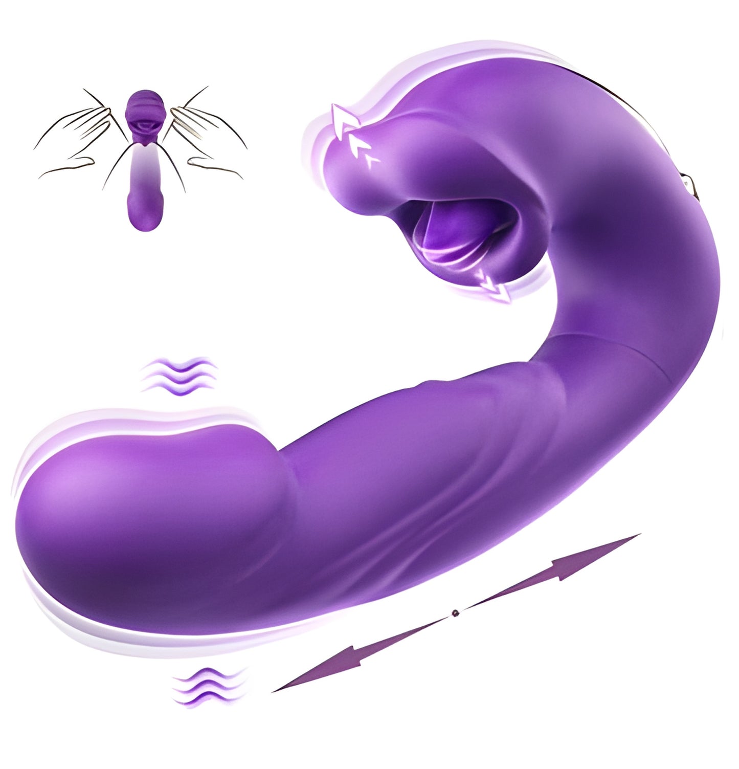 🔥CYBER Monday Special: 80% Off——2-Day Carnival💞👅 7 vibrations and 5 swing modes - G-spot vibrator