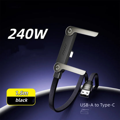 Invisible Holder Charger Cable with Stand-240w super fast charging