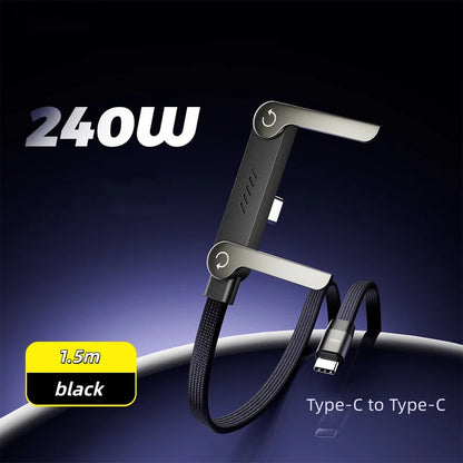 Invisible Holder Charger Cable with Stand-240w super fast charging