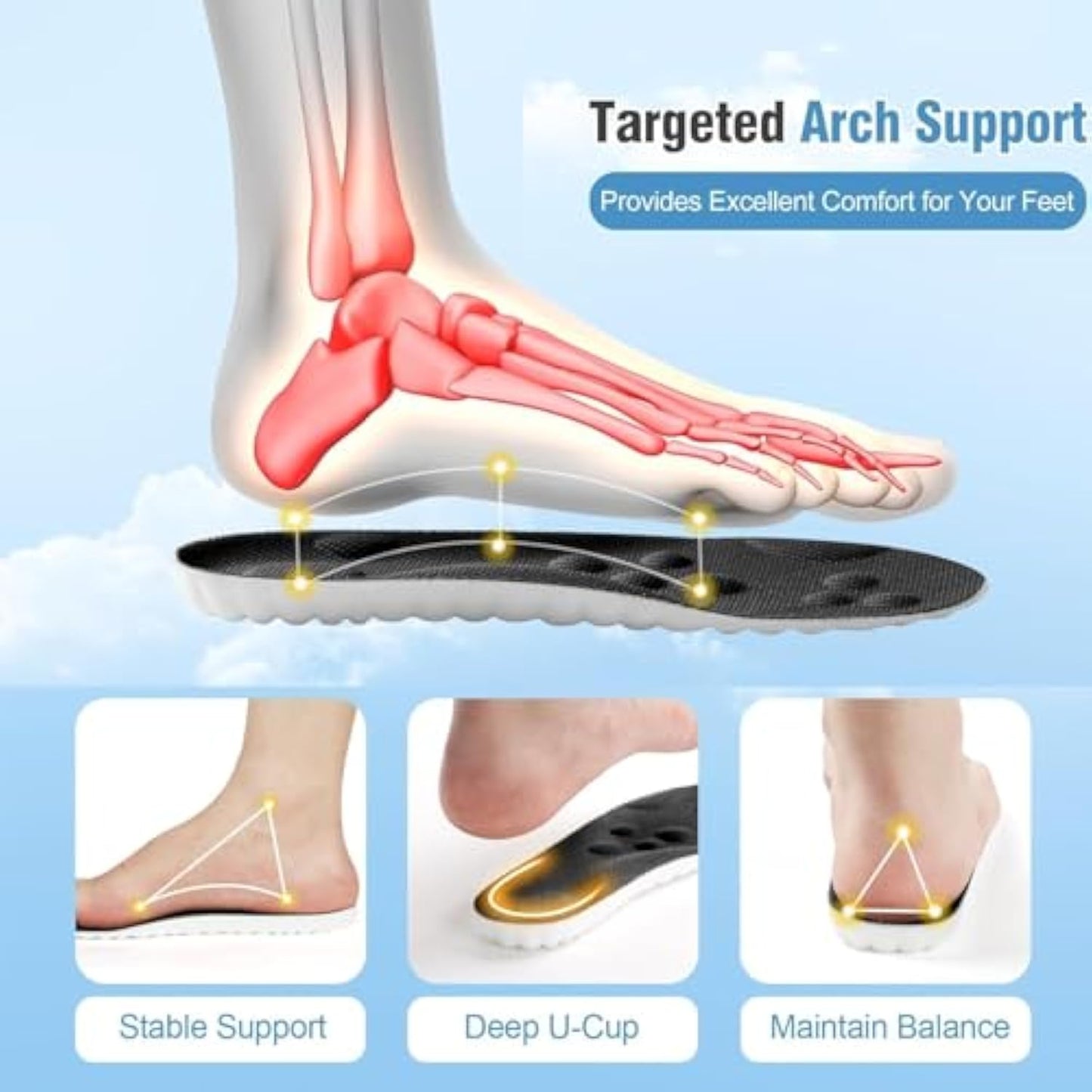 🔥BLACK FRIDAY warm-up: 70% OFF🔥4D Memory Foam Support for Pain-Free Walking